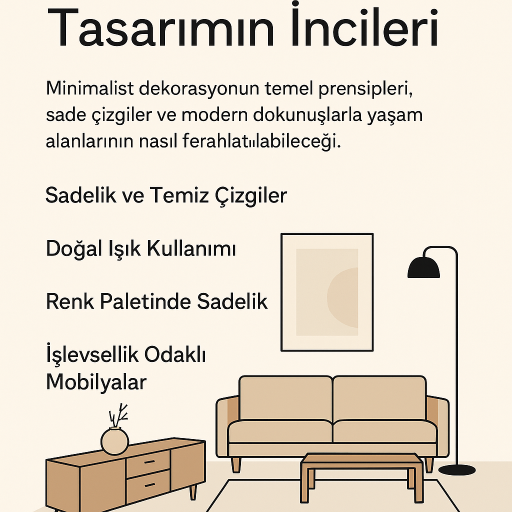 modern ve minimalist tasarım